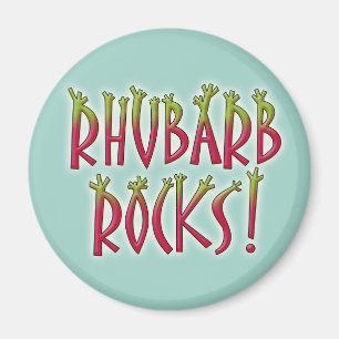 Rhubarb Rocks Magnet