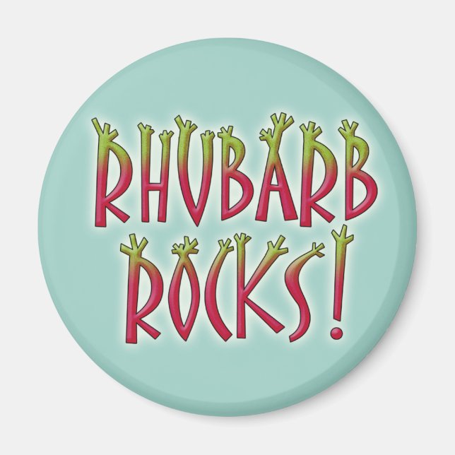 Rhubarb Rocks Magnet (Vorne)