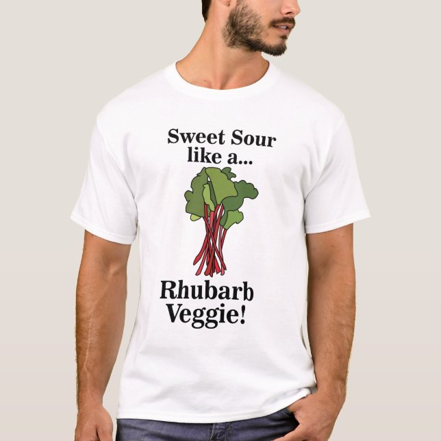 Rhubarb Veggie Food Funny T-Shirt (Vorderseite)