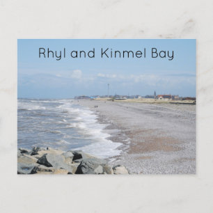 Rhyl und Kinmel Bay Beach Postkarte