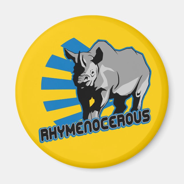 Rhymenocerer Hiphopapotamus Magnet (Vorne)