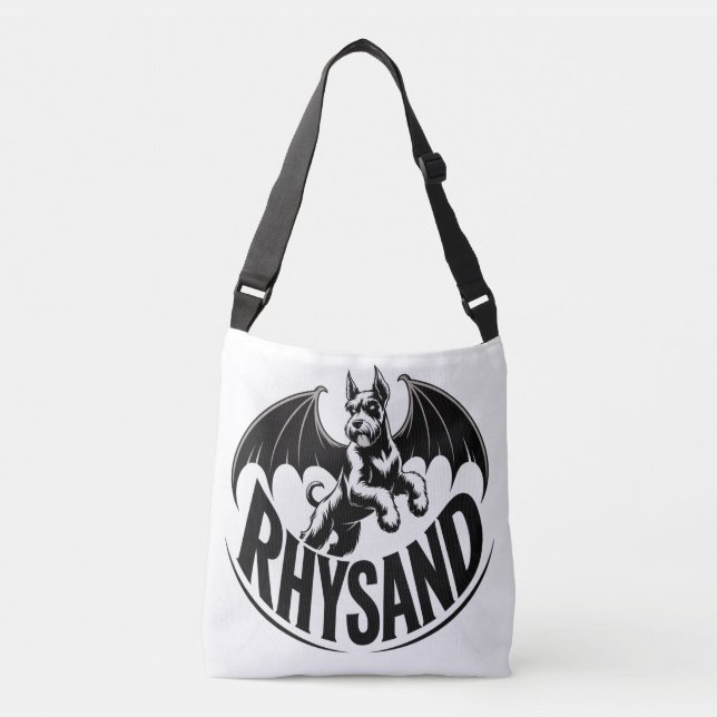 Rhysand Guardian - Winged Schnauzer Graphic Tasche (Vorderseite)