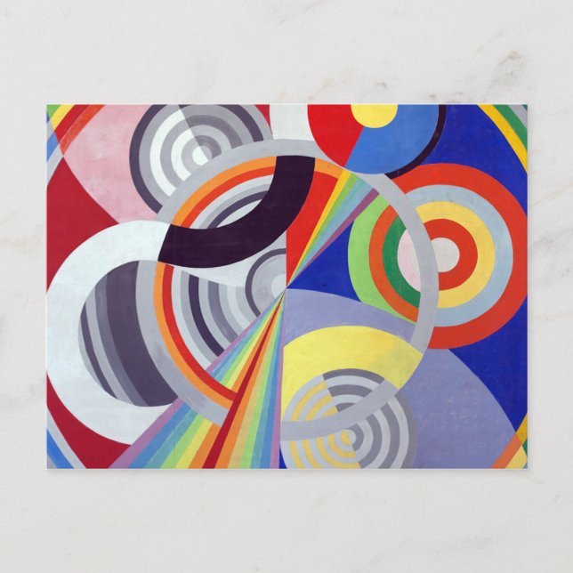 Rhythm 1 von Robert Delaunay Postkarte (Vorderseite)