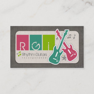 Rhythm Guitars Business Cards Visitenkarte
