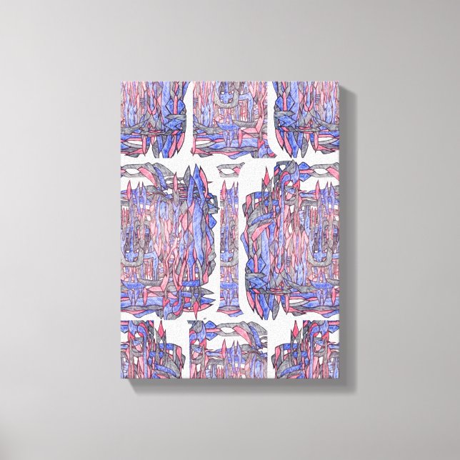 Rhythm of the Deep: Abstract Expression Leinwanddruck (Vorderseite)