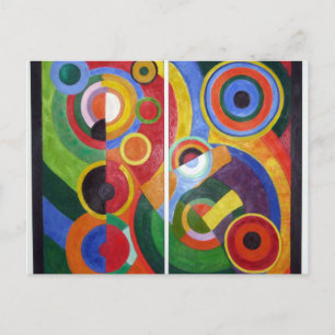Rhythm von Robert Delaunay Postkarte