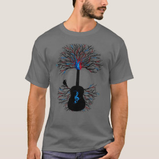 Rhythmen der surrealen Gitarrenbaumkunst des Herze T-Shirt