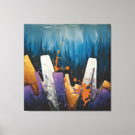 "Rhythmen der urbanen Skyline" 🎨 🌆 Leinwanddruck