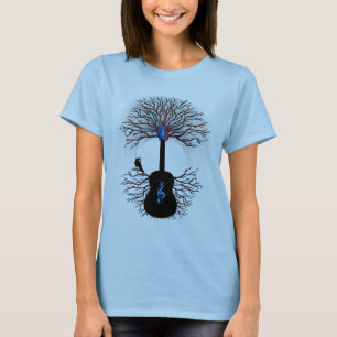"Rhythmen des Herzens" ~ surreale Gitarre T-Shirt