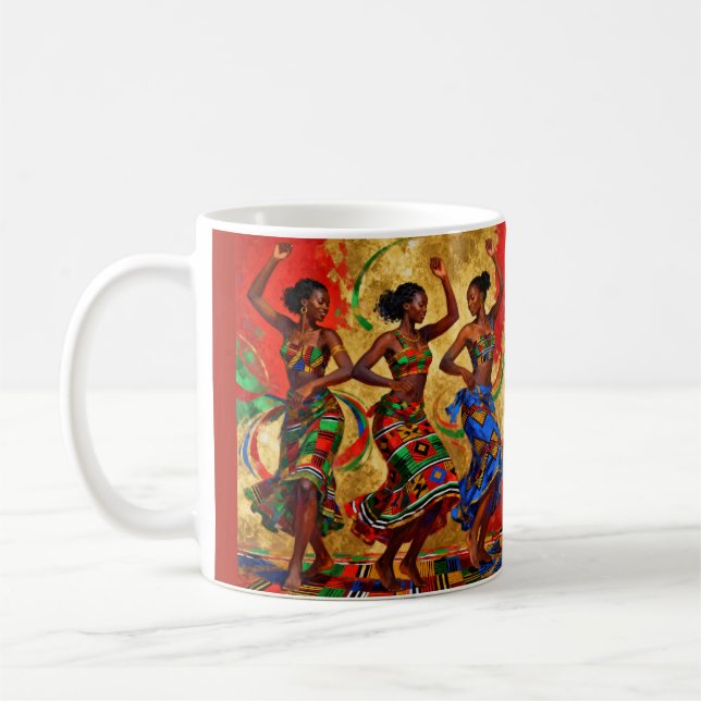 Rhythmen in Farbe – Feier der Schwarzen Geschichte Kaffeetasse (Links)