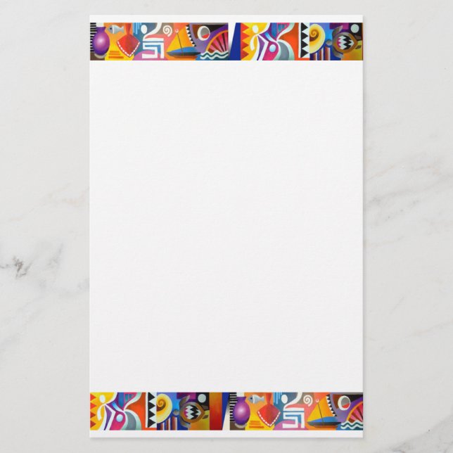 "RHYTHMEN VON FIDSCHI " BRIEFPAPIER (Vorderseite)