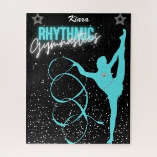Rhythmic Gymnastics Ribbon and Stars Jigsaw Puzz Puzzle