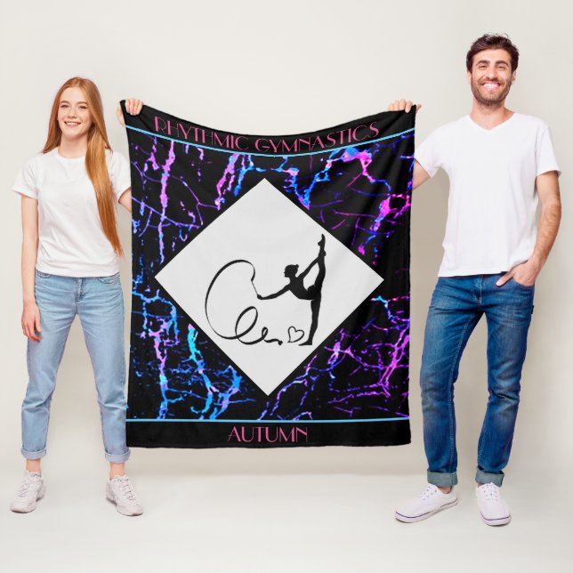Rhythmische Gymnastik Abstrakt Fleece Blanket (Beispiel)