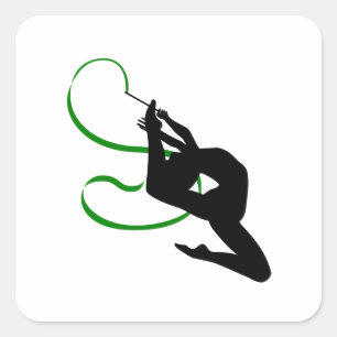 Rhythmische Gymnastik-Aufkleber Aufkleber