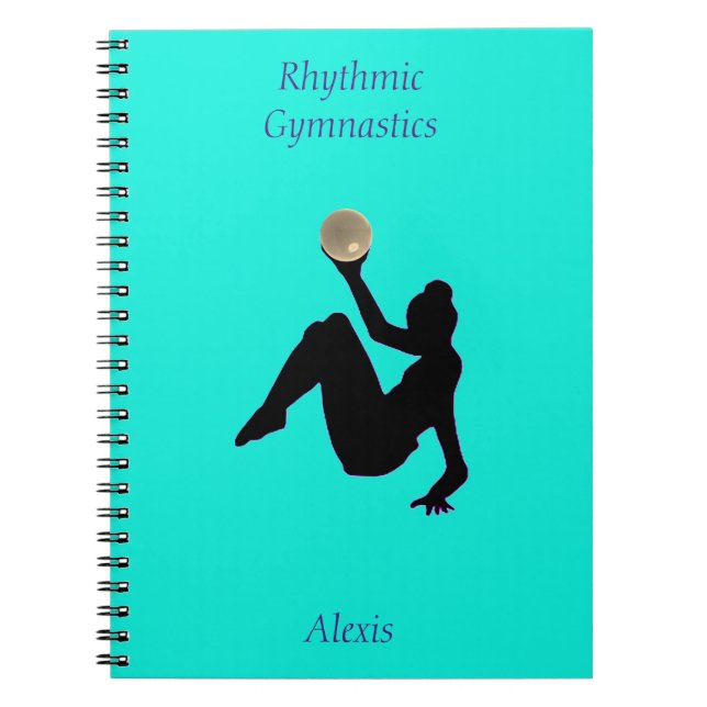 Rhythmische Gymnastik Ball RoutineNotebook Notizblock (Vorderseite)