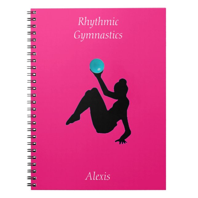 Rhythmische Gymnastik Ball RoutineNotebook Notizblock (Vorderseite)