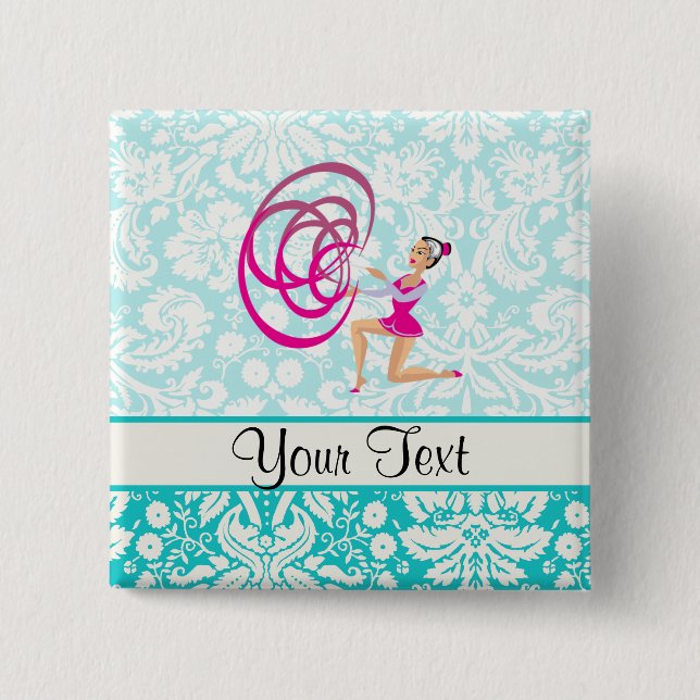 Rhythmische Gymnastik-Band Button (Vorderseite)