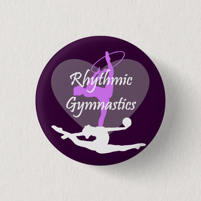 Rhythmische Gymnastik Button (Vorderseite)