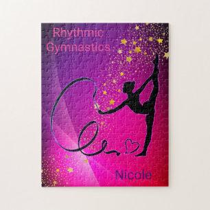 Rhythmische Gymnastik Girls Ribbon Puzzle