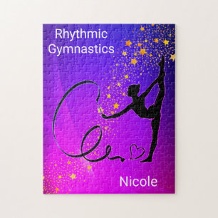 Rhythmische Gymnastik Girls Ribbon Puzzle