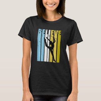 Rhythmische Gymnastik glaubt Silhouette liebt Frau T-Shirt