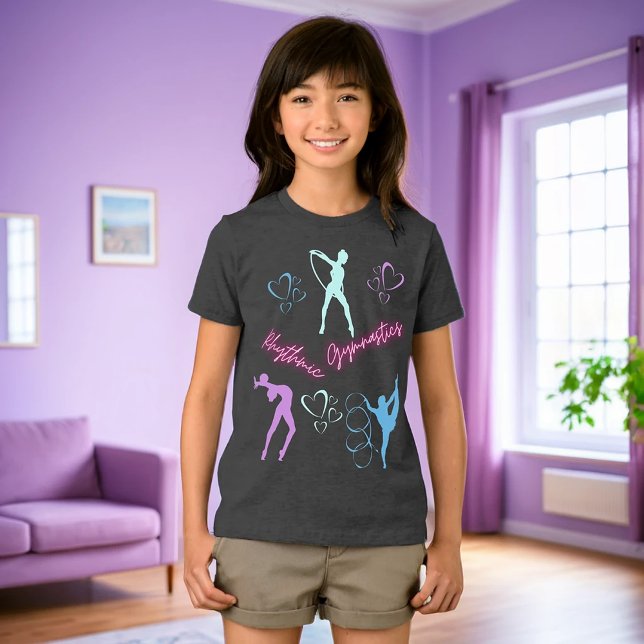 Rhythmische Gymnastik Hoop, Ribbon und Ball Tri-Blend Shirt (Von Creator hochgeladen)