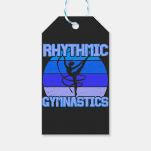 Rhythmische Gymnastik in Blau / Lila abgenutzt    Geschenkanhänger