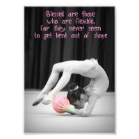 Rhythmische Gymnastik Kunst flexible Poster 12x18