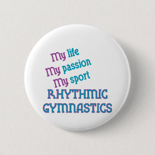 Rhythmische Gymnastik-Leben, Leidenschaft, Sport Button