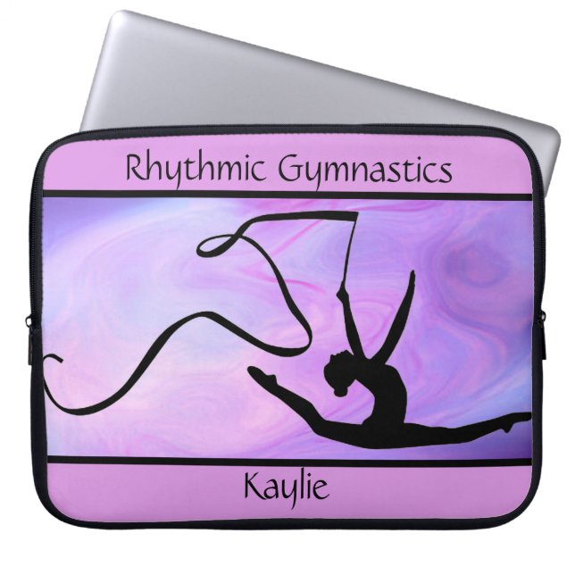 Rhythmische Gymnastik Lila Ribbon Electronics Bag Laptopschutzhülle (Vorderseite)