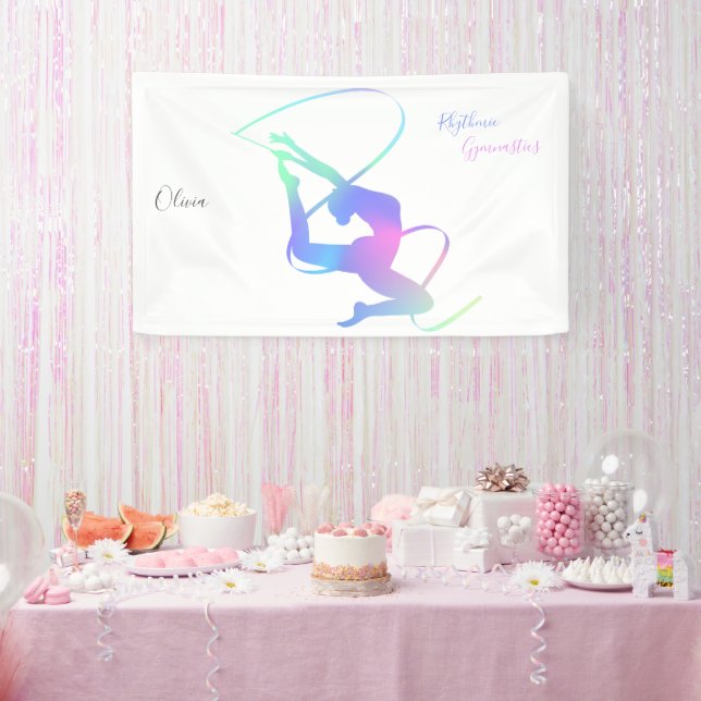 Rhythmische Gymnastik mit Band Banner (Party)