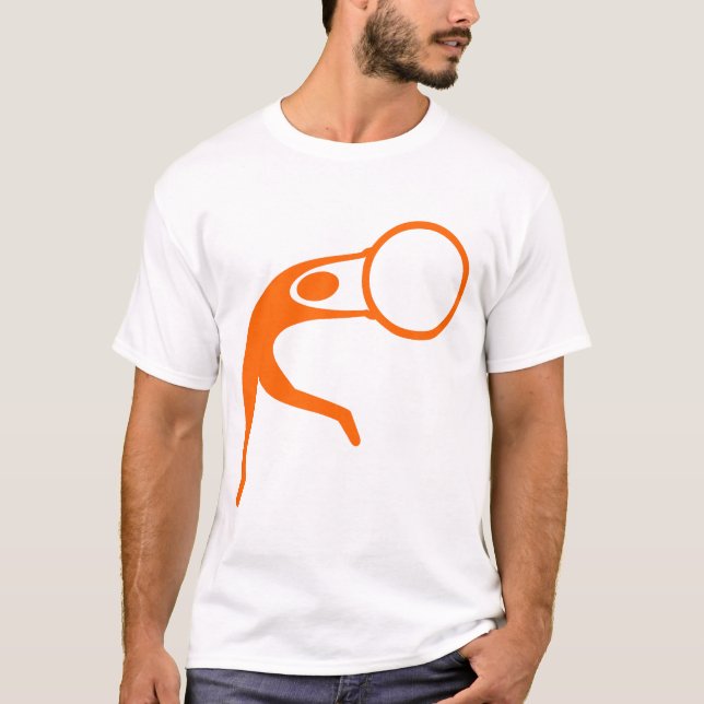 Rhythmische Gymnastik - Orange T-Shirt (Vorderseite)