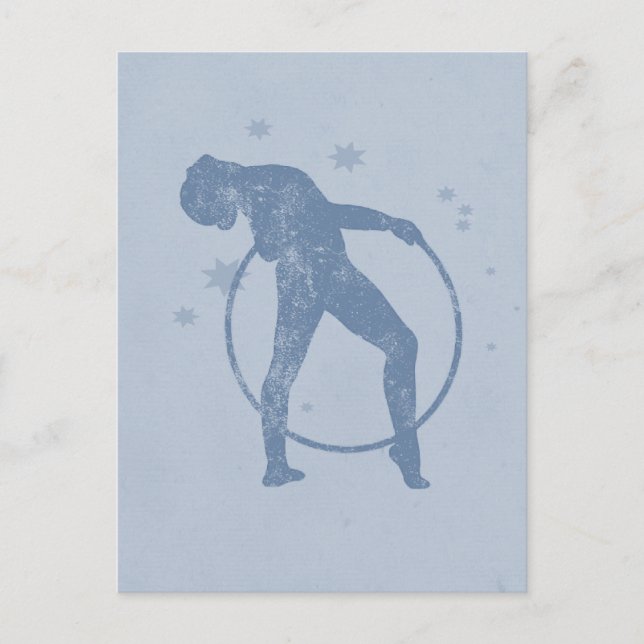 Rhythmische Gymnastik Postkarte (Vorderseite)