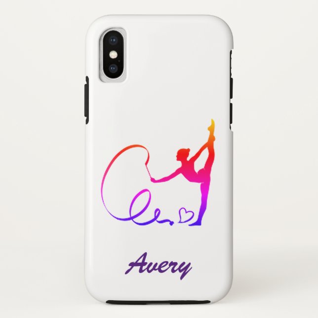 Rhythmische Gymnastik Rainbow Case-Mate iPhone Hülle (Rückseite)