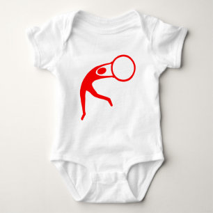 Rhythmische Gymnastik - Rot Baby Strampler
