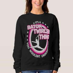 rhythmische Gymnastik Stab drehen Retro für Mädch Sweatshirt