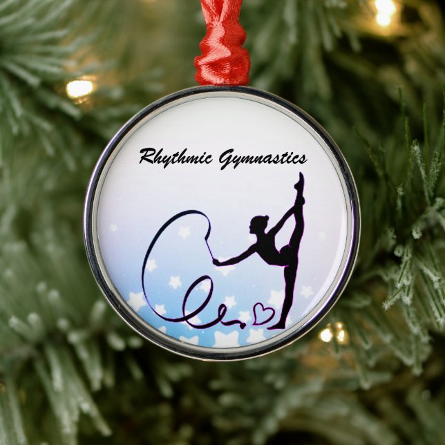 Rhythmische Gymnastik-Stars Ornament Aus Metall (Baum)