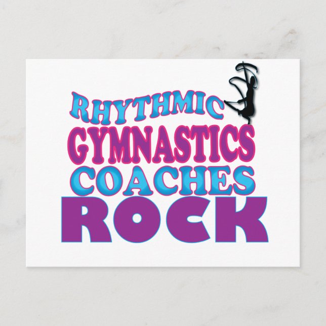 Rhythmische Gymnastik Trainer Geschenke Postkarte (Vorderseite)