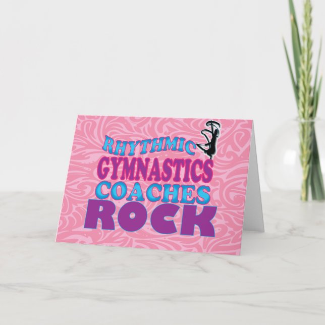 Rhythmische Gymnastik Trainer Note Card Karte (Vorderseite)