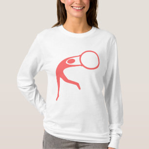 Rhythmische Gymnastik - tropisches Rosa T-Shirt