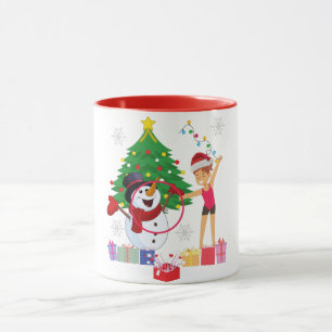 Rhythmische Gymnastik Weihnachtsfeier Tasse