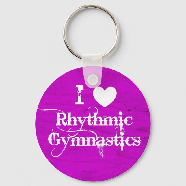 Rhythmische Gymnastikgeschenke und Zubehör Schlüsselanhänger (Vorderseite)