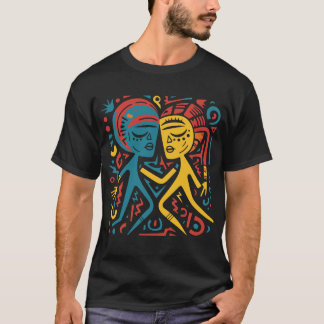 Rhythmische Harmonie Abstrakt Art T-Shirt