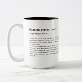 Rhythmische Sportgymnastik Definition Zweifarbige Tasse