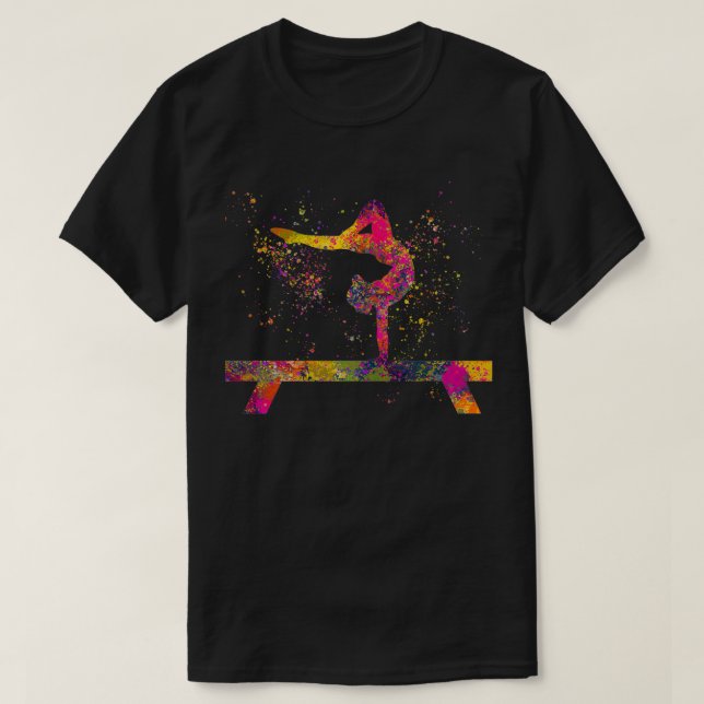 Rhythmischer Gymnastikwettbewerb in Aquarell 22 T-Shirt (Design vorne)