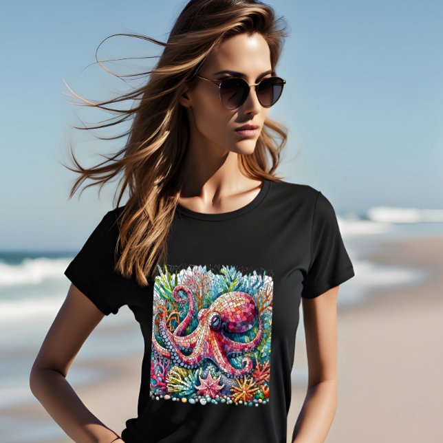 Rhythmischer Oktopus Jamming auf Trommeln T-Shirt (Von Creator hochgeladen)