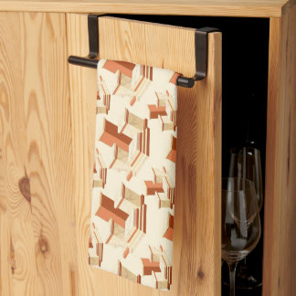 Rhythmischer Stapel aus Marmorsockeln und -stufen Geschirrtuch