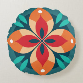 Rhythmisches Blut Rundes Kissen