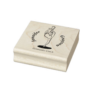 Rhythmisches Gymnast Gummistempel