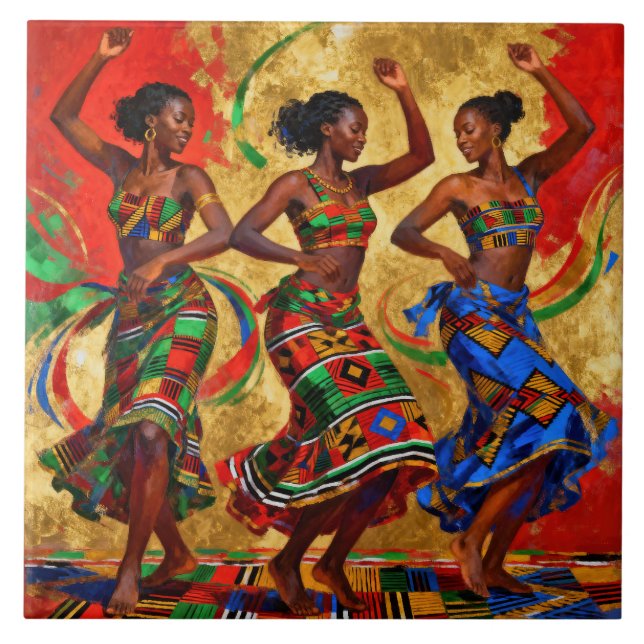 Rhythms in Colour – Black History Celebration Fliese (Vorderseite)